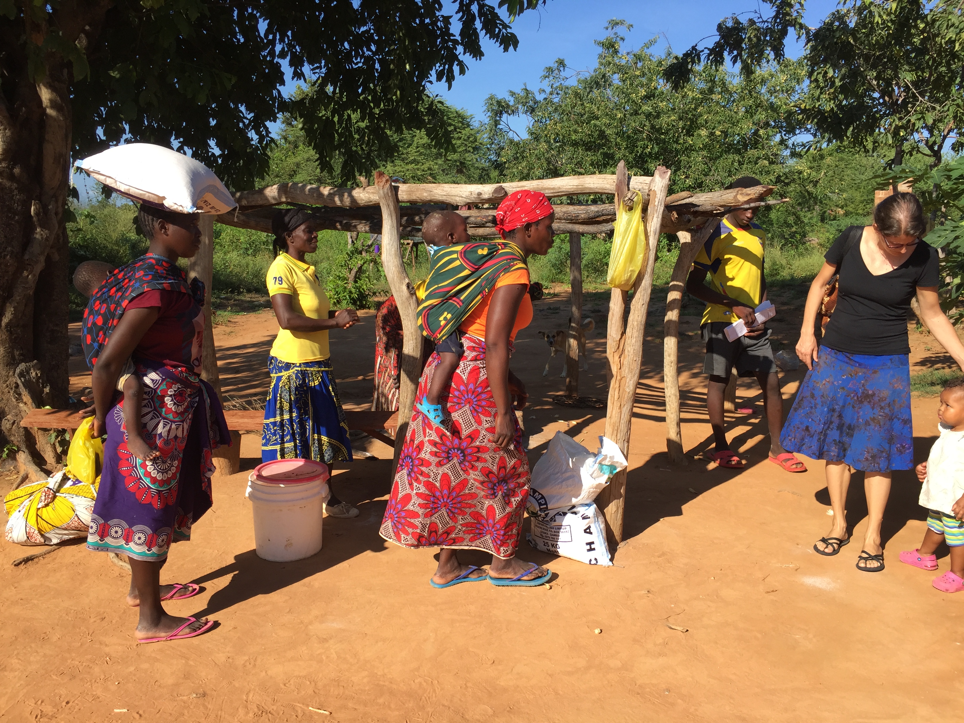 Food relief distribution in the community